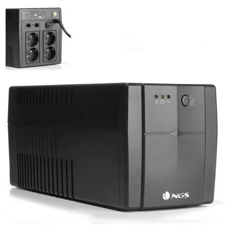 NGS FORTRESS1500V2 SAI (UPS) Offline Fortress 1500 V2 1200VA/720W con AVR, 4 Salidas Schuko, Formato Torre, Protección Sobretensiones NGS FORTRESS1500V2 SAI (UPS) Offline Fortress 1500 V2 1200VA/720W con AVR, 4 Salidas Schuko, Formato Torre, Protección Sobretensiones